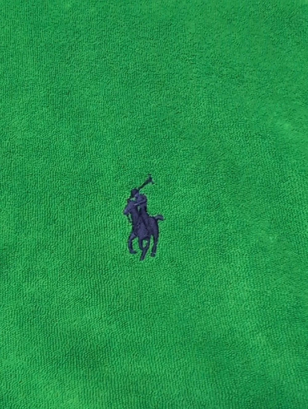 Polo by Ralph Lauren Bright Green Terry Polo with Navy Pony